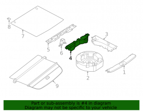 Front trunk tray Nissan Murano 25-26