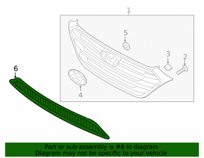Lower grille of the front bumper Hyundai Tucson 16-18 prerest