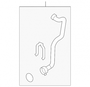 Cooling pipe lower Audi A4 B8 08-16 2.0T