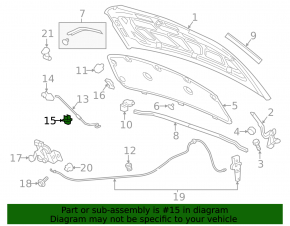 Buick Encore 13-19 Hood Support Rod Latch