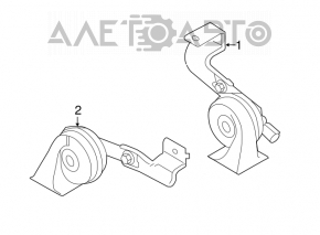 Siren Hyundai Sonata 15-19 without bracket