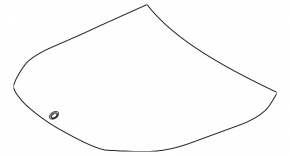 The bare hood of the Mercedes X247 GLB 20-26