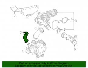 Cooling pipe pump-thermostat Mercedes AMG GT-class X290 19-25 3.0