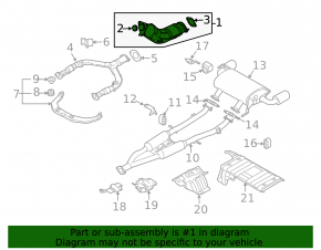 Catalytic converter left Infiniti G37 4d 10-14 2wd