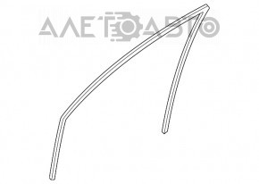 Front left glass seal Mazda6 03-08