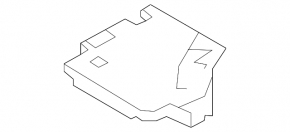 Right-hand tool support foam for Mazda CX-5 13-16