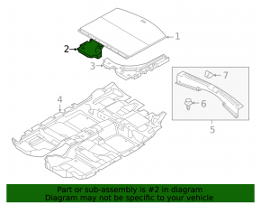 Right-hand tool support foam for Mazda CX-5 13-16