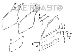 Mitsubishi Galant 04-06 front left door