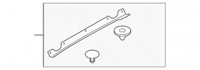 Mazda CX-9 16-23 External Trunk Door Seal