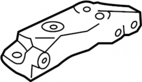 Engine mount bracket right Infiniti Q50 14-18 AWD 3.7, 3.5 lower