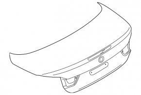 Trunk lid BMW 4 F33 14-20 convertible under the antenna