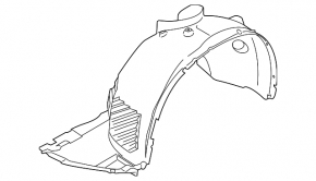 Front left mudguard BMW X1 F48 16-22