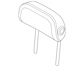 Headrest 2 row central BMW i4 22-26 black leather