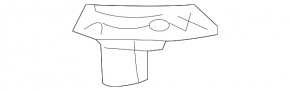 Rear bumper mount under the left light of a Lexus GX470 03-09