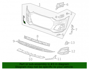 Audi Q5 80A 21-24 Front Bumper Tow Hook Cap
