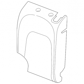 Backrest of the rear row of seats, 2nd row, left, Audi Q5 80A 21-24, gray leather, Standard, with belt and armrest, heated, mechanical, worn