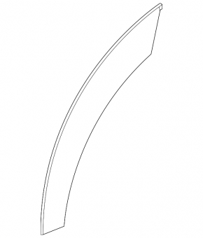 Rear right door arch trim for Nissan Ariya 23-25