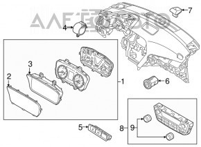 Instrument cluster Hyundai Sonata 15-18 29k