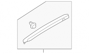 Front pillar trim left upper Subaru Impreza WRX GH 08-14 gray