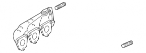 Right exhaust manifold for Porsche Cayenne 958 11-17 3.6