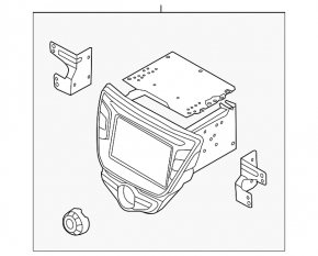Radio tape recorder Hyundai Elantra UD 11-13