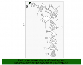 Actuator motor for the heater ventilation system of the Kia K5 21-26