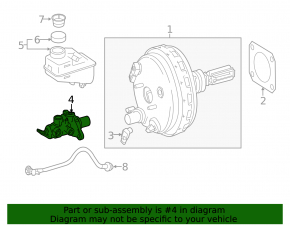 Master brake cylinder with reservoir Mercedes GLS-class X166 13-19 with cover