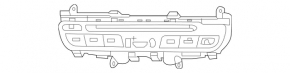 Central console button block central Mercedes W213 E 17-20