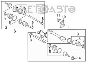 Lincoln MKC 15- Intermediate Shaft Bracket