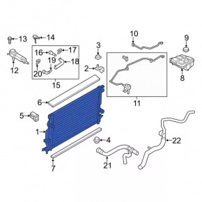 Automatic transmission cooling radiator for Ford C-max MK2 13-18