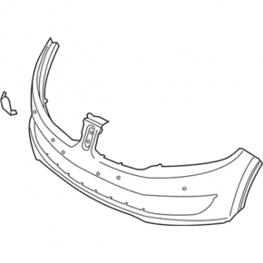 Front Bumper Bare Lincoln MKX 16-
