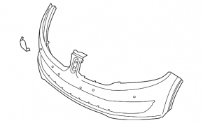 Front Bumper Bare Lincoln MKX 16-