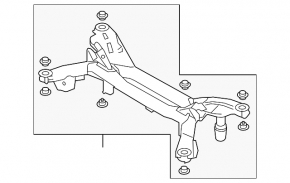 Rear subframe Mazda6 09-13