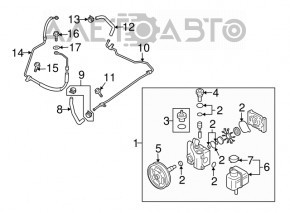High pressure hose power steering Mazda6 09-13