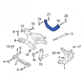 Upper rear right control arm for Ford Explorer 20-23 (hollow)