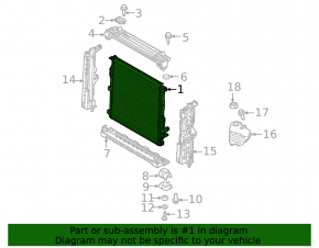 Land Rover Range Rover Sport 23-25 Water Cooling Radiator