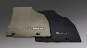 Set of floor mats for Lexus RX350 RX450h 16-22 cloth brown, dry cleanable