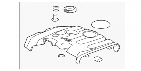 Engine Cover Cadillac ATS 13- 2.5