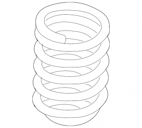 Front left spring BMW 4 F33 14-20 convertible RWD