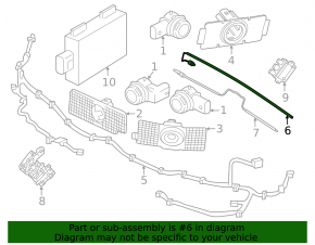 Upper foot-operated tailgate opening sensor for Volvo C40 24-24