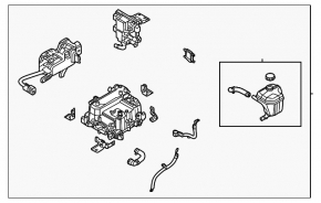 Hyundai Sonata 20-23 HEV inverter assembly for R17