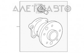 Rear left hub Lexus RX300 RX330 RX350 RX400h 04-09 FWD