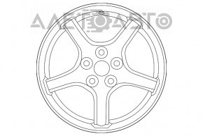 Spare tire space saver Toyota Venza 21- R17 165/80