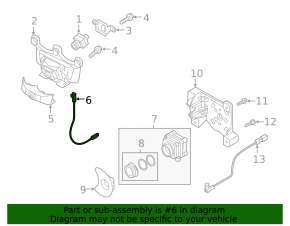 Audi A6 C8 19-23 Front View Camera Wiring in Grille