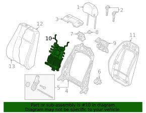 Lumbar support for the driver's seat Audi Q3 83A 19-25
