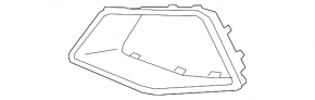 Front bumper grille molding right Audi Q8 19-23 S-line