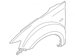 Front left wing Mitsubishi Outlander 10-13