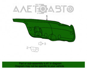 Trunk Lid Trim Chrysler 300 11-15