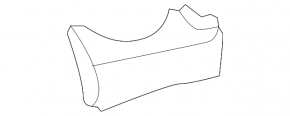 Left lower front panel trim for Toyota Rav4 16-18, black leather