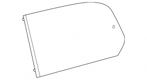 Rear left blind glass window Lexus GX470 03-09